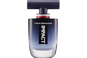 Tommy Hilfiger – Impact Intense Eau de Parfum 100 ml – Perfume de Hombre – Fragrancia Amaderada Ámbar – Botella de Cristal con Degradado Azul