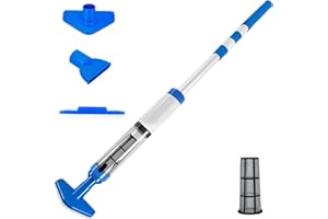 Umisu 3 en 1 Aspirateur de Piscine sans Fil, Nettoyeur Électrique à Batterie Rechargeable, Aspirateur Piscine pour Spa, Bain à Remous, Piscine Hors-Sol et Piscine Enterrée