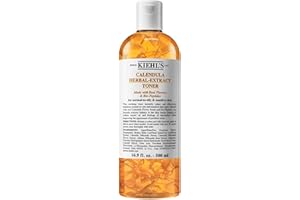 KIEHL'S Calendula Herbal Extract Toner, alkoholfreies Gesichtswasser auf Basis von Ringelblumen, für normale bis fettige Haut, hautberuhigend