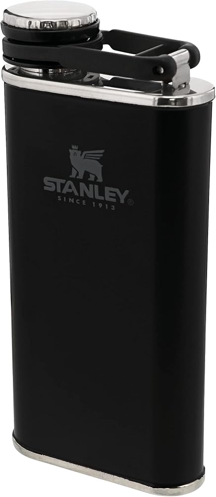 STANLEY Klasik Cep Matarası 0.23 Litre - Mat Siyah | Paslanmaz Çelik