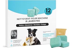 REITEAG Kolina Nettoyant Machine À Laver Pastilles De Nettoyage Puissantes Pour Éliminer Odeurs, Bactéries Et Poils D’Animaux Compatible Avec Tous Les Lave-Linges