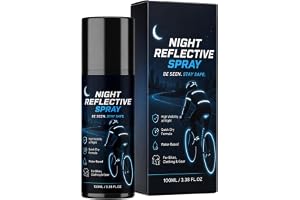 Reflexspray 100 ml nattsäker fluorescerande väderbeständig beläggning | Reflekterande vattentät utomhusfärg för utomhus cykling camping vandring promenader uppfart trafik löpare