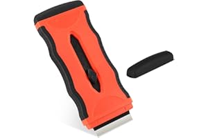 FEILIFAN Ceramic Hob Oven Cleaning Tool Non Scratch with 10 Spare Parts, Easily Removes Stubborn Stains from Wallpaper, Glass Ovens, Labels, Mirror Stickers, Paint, Floors