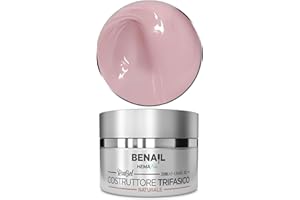BENAIL PROFESSIONAL Benail | Gel ricostruzione unghie, HEMA Free, TPO Free, non crea sollevamenti. Gel costruttore per unghie trifasico per ricostruzione unghie, allungamento, copertura o refil da 30 ml. (Naturale)