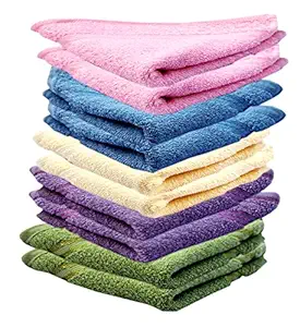 Very Soft Cotton Handkerchiefs(10 x 10 inch, Multicolour)