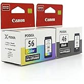 Canon PG-46 Color + CL 56 Black 2 Cartridge Set