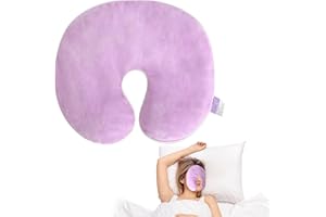 ICHOWHO Sinus Relief Eye Mask - Face Heating Mask for Sinus Migraine Relief, Warm Cold Compress Sinus Pillow, Natural Reusable Relief for Dry Eyes, Migraines, Headache, Sinus Pressure and Relaxation (Purple)