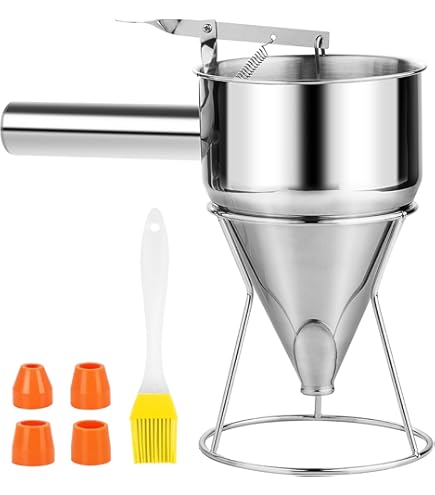 Imbuto Dosatore Royal Catering RC-OF05 - Acciaio Inox 1,8 L Con 3 Punte E Supporto