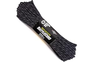 Atwood Rope MFG 5.6MM BattleCord - 2650lb Tensile Strength (Black, 50)