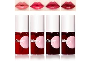 ‎TITIMORE TITIMORE 4 Farben Lip Tint Stain Set Mini Flüssiger Lippenstift Feuchtigkeitsspendendes Glaze Lipgloss Wasserfest Langanhaltende Non-Stick Cup Lip Wangen und Augen Makeup