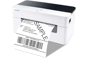 vretti Thermal Label Printer Label Printer Thermal Printer Machine 4x6 for Shipping Label Postage Label Compatible with Windows,Mac OS and Linux Systems