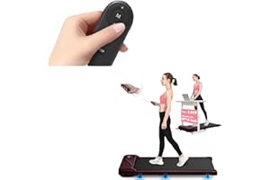 [2025 NEU] THERUN Schreibtisch Walking Pad mit Leise 2,5 PS-Motor, Leicht 2 in 1 Kleines Laufband mit Fernbedienung und LED-Panel für Zuhause und Büro