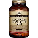 Solgar Triple Strength Shellfish-Free Glucosamine Chondroitin MSM, 120 Tablet