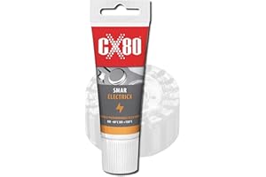 CX80 Schmiermittel Electricx | leitfähiges sowie oxidations- und temperaturbeständiges Mehrzweckfett auf Synthetikbasis | für Elektroanschlüsse, Klemmen, Motorstatoren, Batterie Pol u.v.m. | 40 g Tube