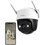 Imou Telecamera Wi-Fi Esterno 1080P Visione Notturna a Colori, Telecamera WiFi 360°, IP66, Tracciamento Intelligente, Rilevam