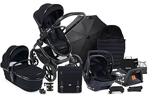 ICANDY WORLD iCandy Peach 7 Complete Bundle Black Edition with Black Cocoon Car Seat & Base