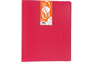GRAFOPLAS Grafoplás 39423054－Carpeta fundas extraibles, tamaño A4, color rosa, 30 fundas