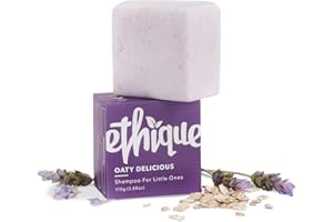 Ethique Oaty Delicious Gentle Solid Shampoo Bar for Babies and Kids (80 Washes) Vegan, Eco-Friendly, Plastic-Free, Cruelty-Free