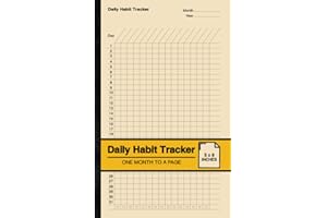 Daily Habit Tracker: Habit Tracking Notebook | One Month to a Page | Small
