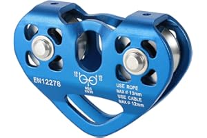 Tread star Seilrolle Umlenkrolle Hochleistungs-Seilrolle Aus Aluminiumlegierung Für Das 12-mm Einseil-Riemenscheibenblock für 12-mm