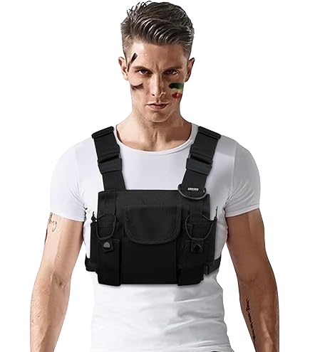 Sac De Poitrine Imperméable Pêche & Running - Poche Avant Pratique - Sangle Réglable - Pour Téléphone, Clés, Argent