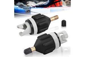 MAJOYLIFE 2 Stück SUP Pumpe Adapter,Adapter Kayak für Kompressor zum Schnellen Aufpumpen von Kanus,Paddle Boards
