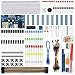 Produktbild RuiiGuu Elektronik-Komponenten-Spaß-Set mit Netzteil Modul, Überbrückungsdraht, 830 Spannpunkte, Steckplatte, Präzisionspotentiometer, Widerstand für Arduino, Raspberry Pi, STM32