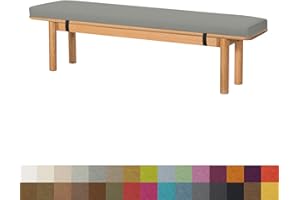 DQWJYYDS Cuscino per panca da giardino 100x40x3 CM Cuscino imbottito per panca sedie a sdraio altalena patio interno panche da giardino esterne Sedili Pranzo Per Cucina,Grigio