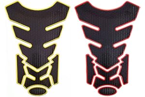 NC Motorcycle Tank Pads TAIZER 2PCS Motorbike Tank Protector Pad Sticker Universal Motorcycle Gas Fuel Tank Pad Protector Cover Fuel Oil Gas Tank Pad Protector Sticker Decals Antiscratch Traction Pad