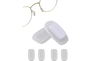 SPORTS WORLD VISION Almohadillas nasales rectangulares de silicona suave premium para gafas, 11mm ajuste cómodo a presión con 3 pares | Ideales para gafas graduadas & gafass
