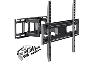 ATHLETIC Supporto TV Parete - per 32-65 pollici TV LED LCD, 4K HDR Schermi - Inclinazione e Girevole Ultra Sottili - Max VESA 400x400mm - Capacità Massima di Peso 40 kg