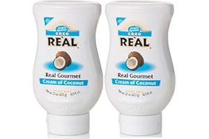 AMERICAN BEVERAGE MARKETERS Simply Squeeze Coco Real Gourmet Cream of Coconut (Pack of 2) 21 oz Size