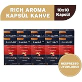 Davidoff Rich Aroma Espresso Kaps&uuml;l Kahve 10X10 Adet - Nespesso Uyumludur