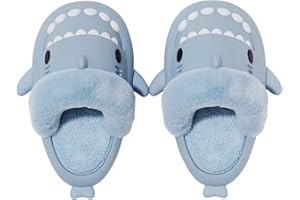 MUYOGRT Sharklas Polares Sharklas Originales Chanclas Tiburon Mujer Hombre Sharky Chanclas Invierno Zapatillas Tiburon Antideslizantes Pantuflas