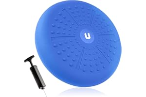unycos - Cuscino Propriocettivo per Riabilitazione e l'Equilibrio Ø33/34 cm【Include Pompa | Esercizi E-Book】Disco Ortopedico Gonfiabile, Balance Board per Postura, Allenamento/Fitness (Basic/PureZen)