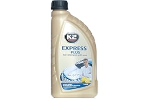 K2 Express plus, 2 w 1, szampon samochodowy plus wosk, płyn do mycia i wosk 1000 ml | 1 l