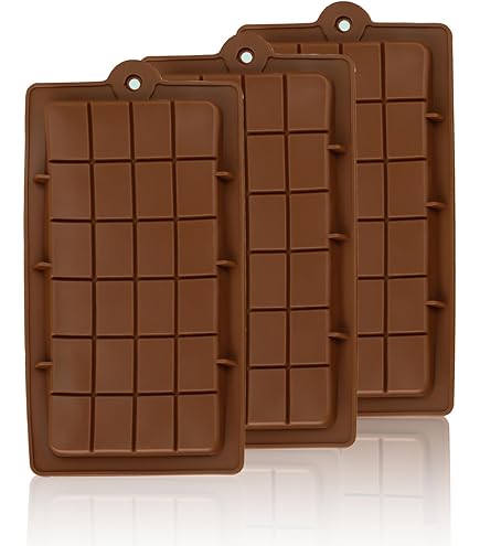 3 Silikonformen Für Müsliriegel - Backform Für Energieriegel, Brownies & Seife