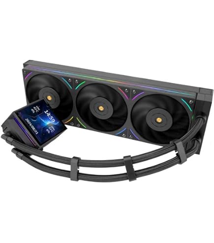 Ocypus Iota L24 BK AIO Wasserkühlung PC Mit Digitaler Echtzeitanzeige, 240mm Flüssig CPU Kühler, ARGB Effizienzpumpe, TDP 280W, Geräuscharme FDB Lüfter, Für AMD AM4/AM5 & Intel LGA 115X/1200/1700/1851