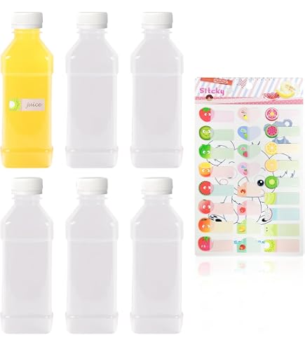 Bottiglia Di Succo In Acrilico Trasparente 500 Ml – Design Elegante, Manico Liscio, Perfetta Per Frullati, Tè, Latte E Kombucha