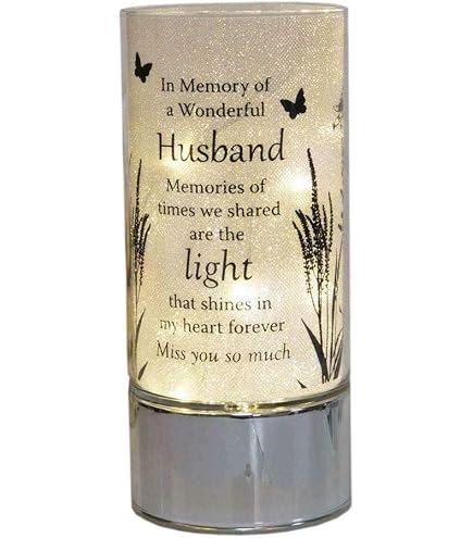 PERSONZ 　WONDERFUL MEMORIES LIGHT Widdop Thoughts of You LED Memorial Tube Light - Mum & Dad