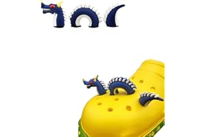 TIKONO Drachenschuhe Charm Dekoration – fügen Sie etwas Feuer zu Ihren Schuhen hinzu! blau, Kunststoff