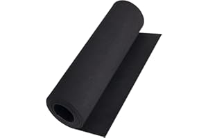 ‎MEARCOOH MEARCOOH Schwarze Eva Schaumstoff,2mm(1-10mm), 34cm*124.5cm Cosplay großes Eva Craft Foam, 1PCS Eva Foam Dichte 86kg/m3 für Cosplay Kostüm, Basteln, DIY Projekte (Schwarz 2mm)