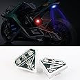 NALACAL Universal Anti-Collision Strobe Drone Lights, 3 Colors Emergency Flashing Warning Lights, Motorcycle Valve Stem Led Lamp Cover, For Crafts Cars Automotive Motorcycle Drone Aircraft Bike(2pcs)
