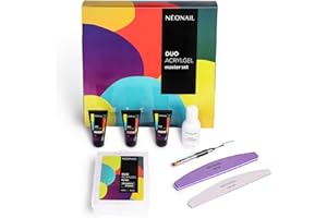 ‎NÉONAIL NÉONAIL DUO ACRYLGEL Master Set - Liquid - Maniküre Set - Nagelset - Polygel - Extensions - Polygel Starter Set - Nägel - Cleaner Gelnägel - Press On Nails Set - Acryl - Pinsel Für Gelnägel