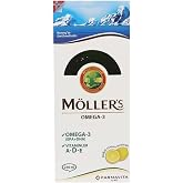 M&ouml;llers Omega-3 Cod Liver Oil Doğal Limon Aromalı 150 ml Takviye Edici Gıda