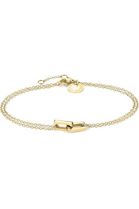 Michael Kors Heritage Pave Logo Heart Slide Bracelet Rose Gold 
