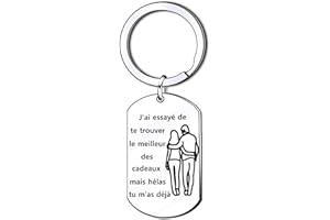 GUOYU Cadeaux Mari Ma Femme Porte-clés Couple Cadeau de Saint Valentin,Cadeaux d'anniversaire,Porte clés Femme Homme Mari Épouse Copain Petite Amie Couples