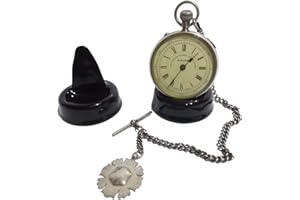 INKWELLINSERTS Set of 2 Designed to take Large Watches, Black Ceramic Pocket Watch Stands, Watch Display Stands. (Black)