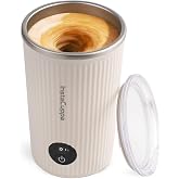 InstaCuppa Rechargeable Self Stirring Mug - Lump-Free Mixing for Protein Shakes Coffee Matcha Baby Formula, USB-C No Batterie