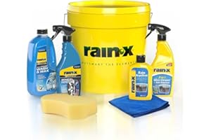 Rain-X Kit Pulizia Auto, Detailing Auto, Antipioggia, Pulizia Cerchi Macchina e Accessori